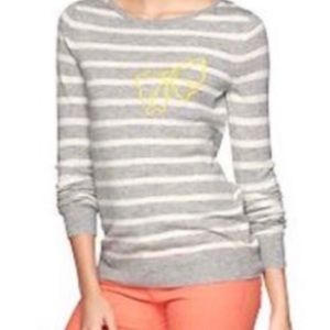 Gap Striped Yellow Bow Swearer
